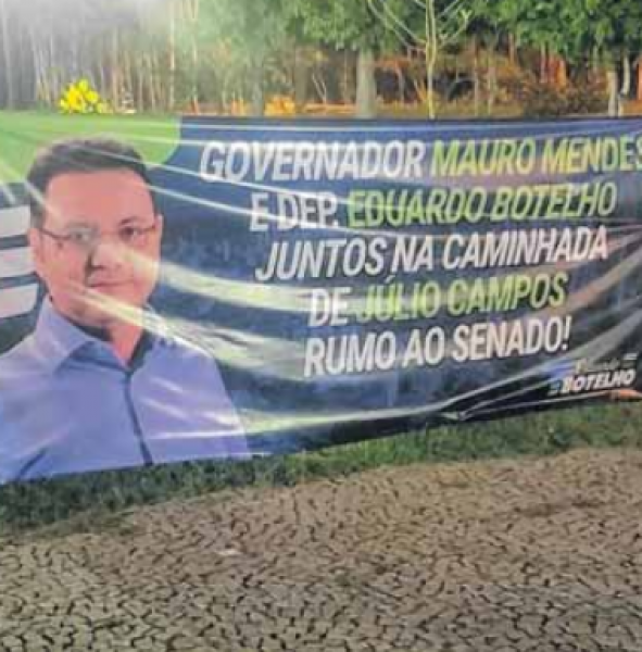 Mendes e Botelho juntos na caminhada de Júlio Campos rumo ao Senado