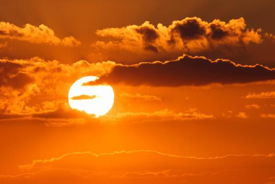 sol, calor, tempo