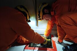 Corpo de Bombeiros resgata gato soterrado em concreto seco em Lucas do Rio Verde