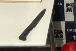 Homem é preso após tentar matar o próprio irmão com facão em Cáceres