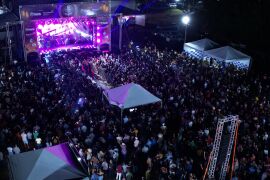 Guilherme e Santiago sobem ao palco pela primeira vez no Festival da Viola em Poxoréu