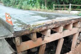 Ponte do Córrego Fundo tem estrutura comprometida e será demolida 