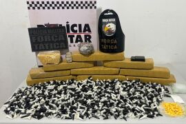 Homem é preso com tabletes de maconha, comprimidos de ecstasy e mil pinos de cocaína